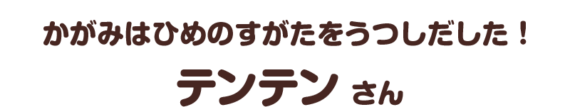 かがみはひめのすがたをうつしだした！／テンテン さん